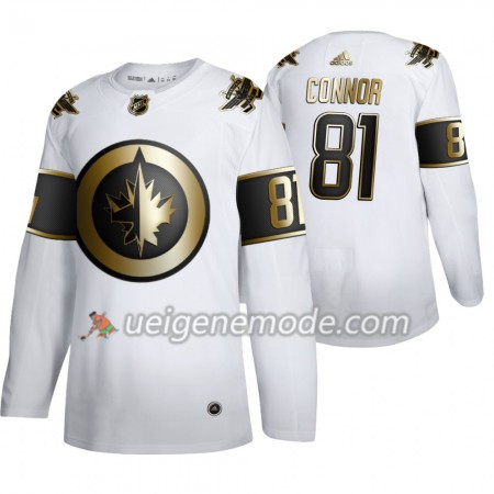 Herren Eishockey Winnipeg Jets Trikot Kyle Connor 81 Adidas 2019-2020 Golden Edition Weiß Authentic